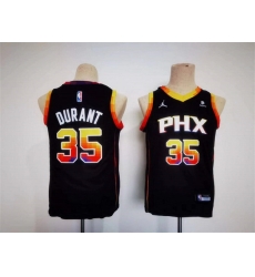 Youth Phoenix Suns 35 Kevin Durant Black 2022 23 Statement Edition Stitched Basketball Jersey