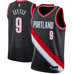 Blazers #9 Nassir Little Black Basketball Swingman Icon Edition Jersey