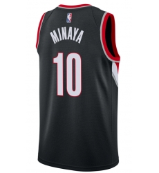 Men Portland Blazer Justin Minaya #10 Black City Edition jersey