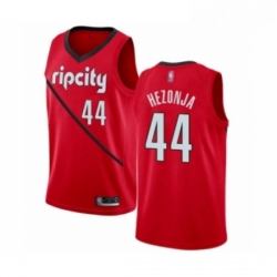 Womens Portland Trail Blazers 44 Mario Hezonja Red Swingman Jersey Earned Edition 