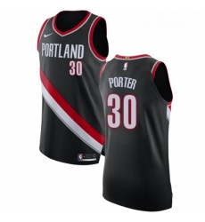 Youth Nike Portland Trail Blazers 30 Terry Porter Authentic Black Road NBA Jersey Icon Edition