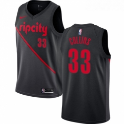 Youth Nike Portland Trail Blazers 33 Zach Collins Swingman Black NBA Jersey 2018 19 City Edition