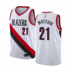 Youth Portland Trail Blazers 21 Hassan Whiteside Swingman White Basketball Jersey Association Edition 