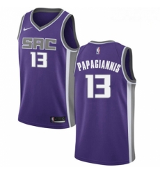 Mens Nike Sacramento Kings 13 Georgios Papagiannis Authentic Purple Road NBA Jersey Icon Edition