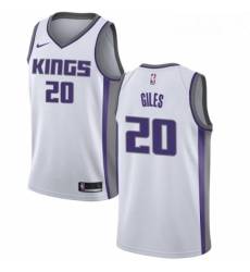 Mens Nike Sacramento Kings 20 Harry Giles Swingman White NBA Jersey Association Edition 