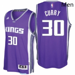 Sacramento Kings 30 Seth Curry 2016 17 Seasons Purple Road New Swingman Jersey 