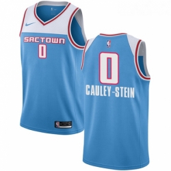 Womens Nike Sacramento Kings 0 Willie Cauley Stein Swingman Blue NBA Jersey 2018 19 City Edition 