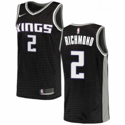 Womens Nike Sacramento Kings 2 Mitch Richmond Authentic Black NBA Jersey Statement Edition