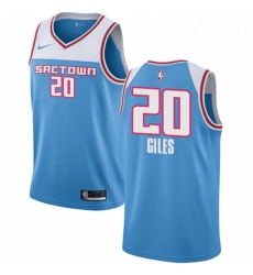 Womens Nike Sacramento Kings 20 Harry Giles Swingman Blue NBA Jersey 2018 19 City Edition 