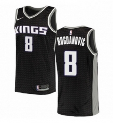 Womens Nike Sacramento Kings 8 Bogdan Bogdanovic Swingman Black NBA Jersey Statement Edition 