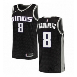 Womens Nike Sacramento Kings 8 Bogdan Bogdanovic Swingman Black NBA Jersey Statement Edition 