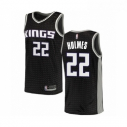 Womens Sacramento Kings 22 Richaun Holmes Swingman Black Basketball Jersey Statement Edition 