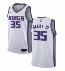 Youth Nike Sacramento Kings 35 Marvin Bagley III Swingman White NBA Jersey Association Edition 