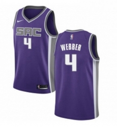 Youth Nike Sacramento Kings 4 Chris Webber Authentic Purple Road NBA Jersey Icon Edition