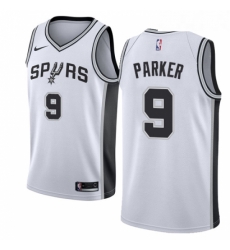 Womens Nike San Antonio Spurs 9 Tony Parker Authentic White Home NBA Jersey Association Edition