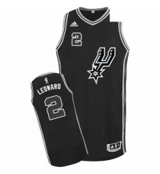 Youth Adidas San Antonio Spurs 2 Kawhi Leonard Swingman Black New Road NBA Jersey