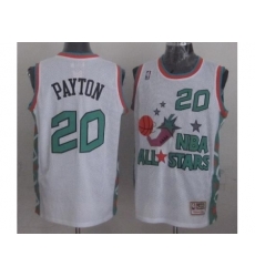 Seattle SuperSonics 20 Gary Payton 1996 All Star White Throwback Jersey