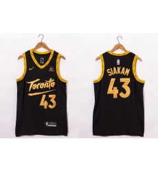 Men Toronto Raptors 43 Pascal Siakam Black 2021 Nike City Edition Swingman Jersey With The Sponsor Logo