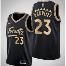 Men Toronto Raptors Fred VanVleet Black 2020 New City Edition Jersey