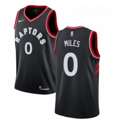 Mens Nike Toronto Raptors 0 CJ Miles Swingman Black Alternate NBA Jersey Statement Edition 