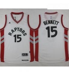 Raptors 15 Anthony Bennett White Stitched NBA Jersey 