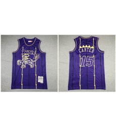 Raptors 15 Vince Carter Purple 1998 99 Hardwood Classics Jersey