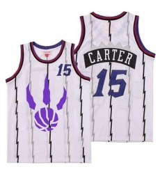 Raptors 15 Vince Carter White Logo Retro Jersey 5