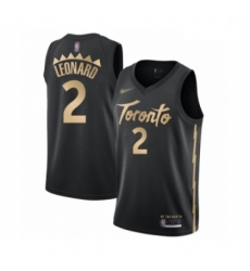 Raptors 2 Kawhi Leonard Black Basketball Swingman City Edition 2019 20 Jersey