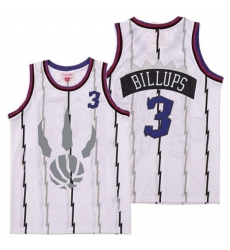 Raptors 3 Chauncey Billups White Gray Logo Retro Jersey 5