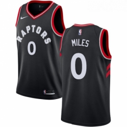 Womens Nike Toronto Raptors 0 CJ Miles Authentic Black Alternate NBA Jersey Statement Edition 