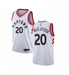 Womens Toronto Raptors 20 Rondae Hollis Jefferson Swingman White Basketball Jersey Association Edition 