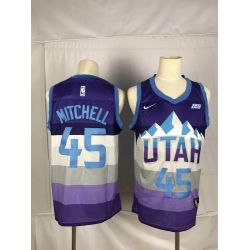 Jazz 45 Donovan Mitchell Purple City Edition Nike Swingman Jersey