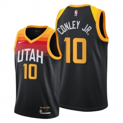 Jazz Mike Conley Jr. Black City New Uniform Jersey