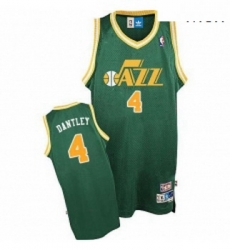 Mens Adidas Utah Jazz 4 Adrian Dantley Swingman Green Throwback NBA Jersey