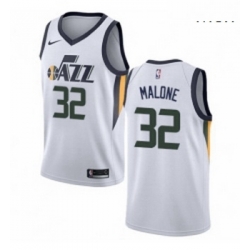 Mens Nike Utah Jazz 32 Karl Malone Swingman NBA Jersey Association Edition