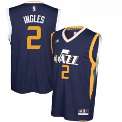 Utah Jazz 2 Joe Ingles Navy Blue New Swingman Road Jerse 