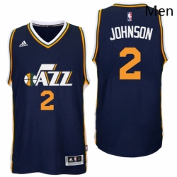 Utah Jazz 2 Joe Johnson Road Navy New Swingman Jersey