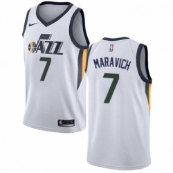 Womens Nike Utah Jazz 7 Pete Maravich Swingman NBA Jersey Association Edition