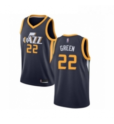 Womens Utah Jazz 22 Jeff Green Swingman Navy Blue Basketball Jersey Icon Edition 