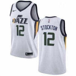 Youth Nike Utah Jazz 12 John Stockton Swingman NBA Jersey Association Edition