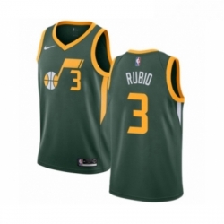 Youth Nike Utah Jazz 3 Ricky Rubio Green Swingman Jersey Earned Edition 