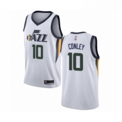 Youth Utah Jazz 10 Mike Conley Swingman White Basketball Jersey Association Edition 