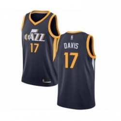 Youth Utah Jazz 17 Ed Davis Swingman Navy Blue Basketball Jersey Icon Edition 