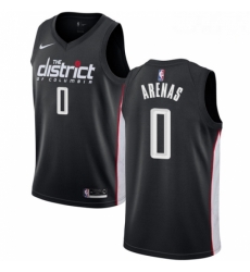 Mens Nike Washington Wizards 0 Gilbert Arenas Swingman Black NBA Jersey City Edition