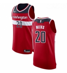 Mens Nike Washington Wizards 20 Jodie Meeks Authentic Red Road NBA Jersey Icon Edition 