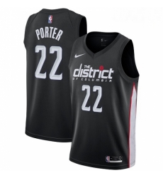 Mens Nike Washington Wizards 22 Otto Porter Swingman Black NBA Jersey City Edition 