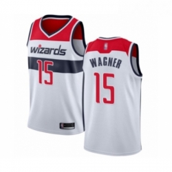 Mens Washington Wizards 15 Moritz Wagner Authentic White Basketball Jersey Association Edition 