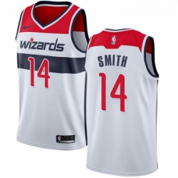 Womens Nike Washington Wizards 14 Jason Smith Swingman White Home NBA Jersey Association Edition