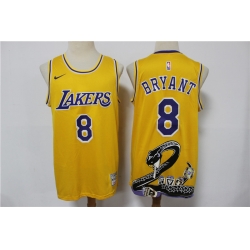 Los Angeles Lakers 8 Kobe Bryant Yellow Nike Swingman Fashion Jersey Los Angeles Lakers 8 Kobe Bryant Yellow Nike Swingman Fashion Jersey