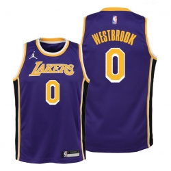 Men Lakers Russell Westbrook 2021 statement edition youth purple jersey Men Lakers Russell Westbrook 2021 statement edition youth purple jersey